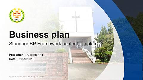 St. Mary’s College Competition/Entrepreneurship Contest PPT Template