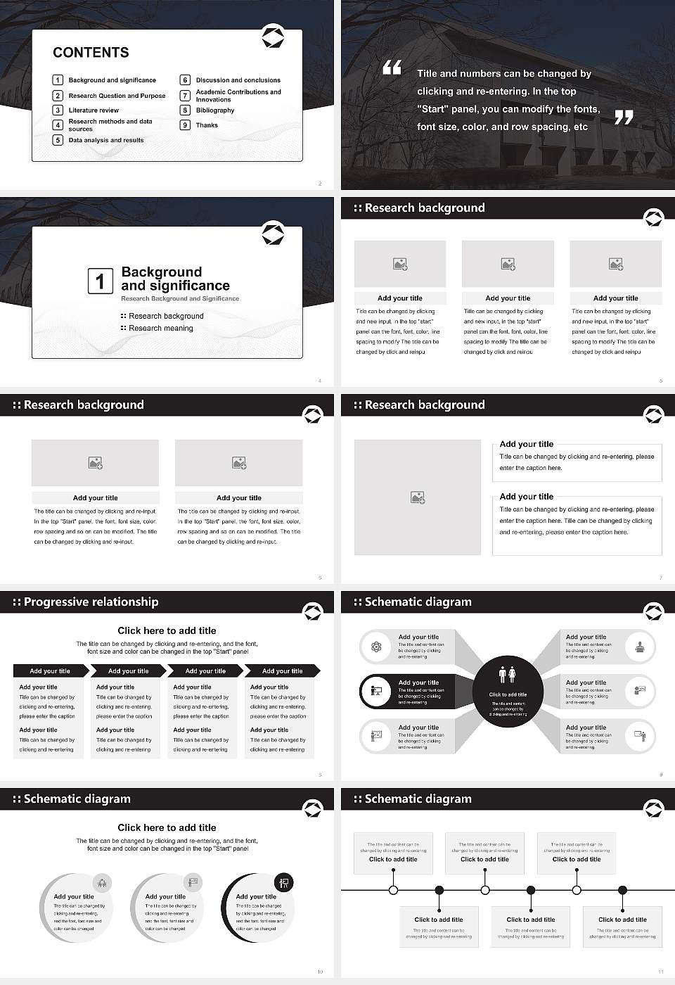 Japan International University Graduation Thesis Defense PPT Template16:9 ratio PPT effect preview image2