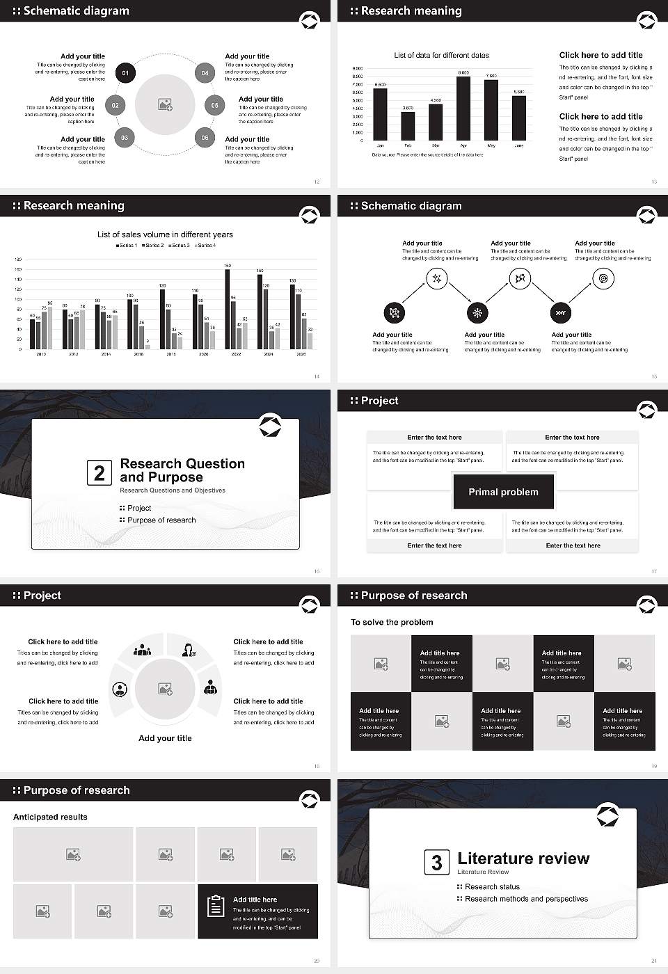 Japan International University Graduation Thesis Defense PPT Template16:9 ratio PPT effect preview image3