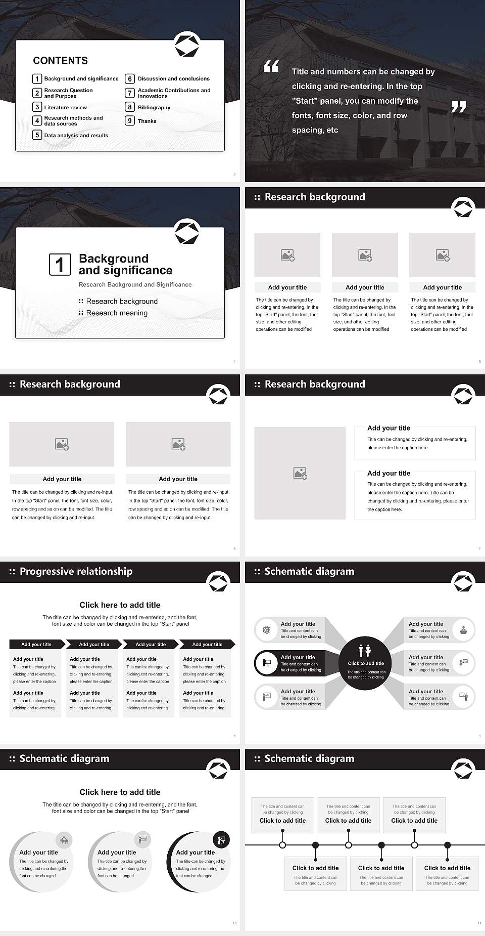 Japan International University Graduation Thesis Defense PPT Template4:3 ratio PPT effect preview image2