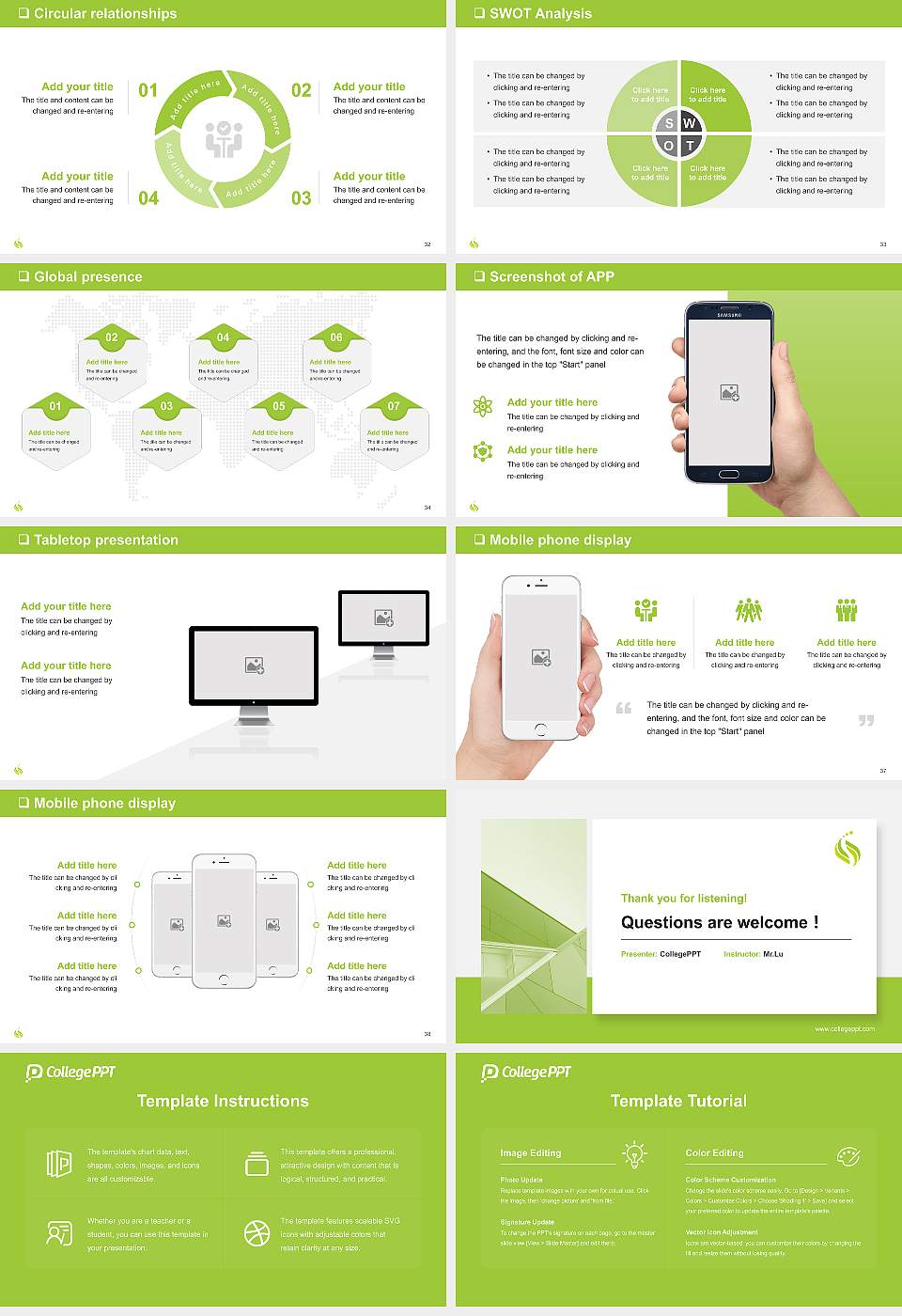 Sonoda Women’s University General PPT Template16:9 ratio PPT effect preview image5