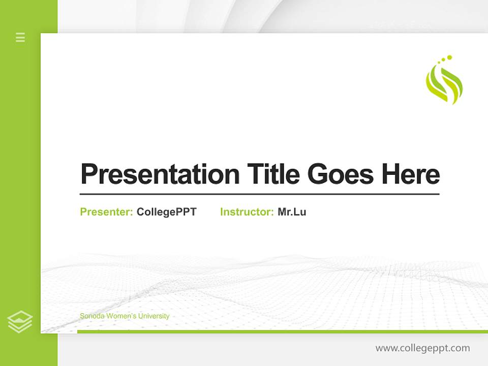 Sonoda Women’s University Thesis Proposal/Graduation Defense PPT Template4:3 ratio PPT effect preview image5