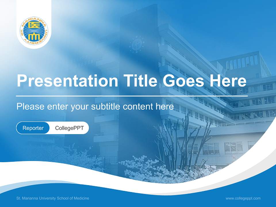 St. Marianna University School of Medicine Lecture Sharing and Networking Event PPT Template4:3 ratio PPT effect preview image4