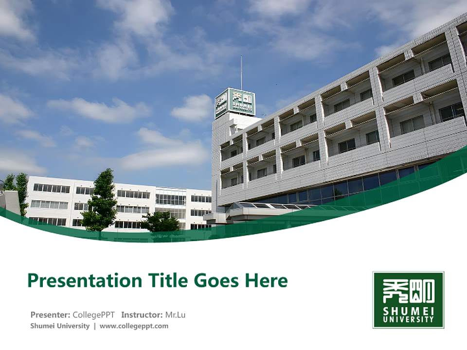 Shumei University Course/Courseware Creation PPT Template4:3 ratio PPT effect preview image5