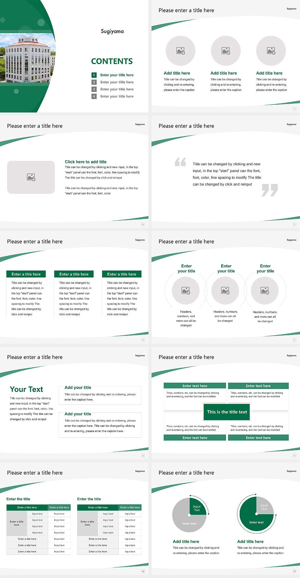 Sugiyama Jogakuen University Course/Courseware Creation PPT Template4:3 ratio PPT effect preview image2