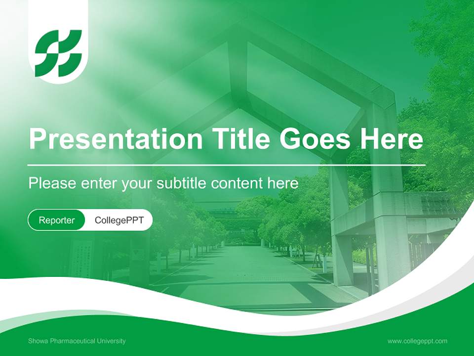 Showa Pharmaceutical University Lecture Sharing and Networking Event PPT Template4:3 ratio PPT effect preview image4