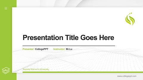 Sonoda Women’s University Thesis Proposal/Graduation Defense PPT Template