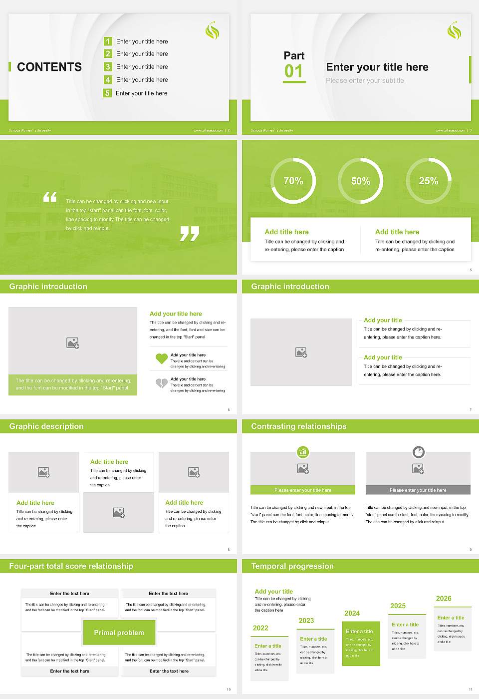 Sonoda Women’s University Thesis Proposal/Graduation Defense PPT Template16:9 ratio PPT effect preview image2