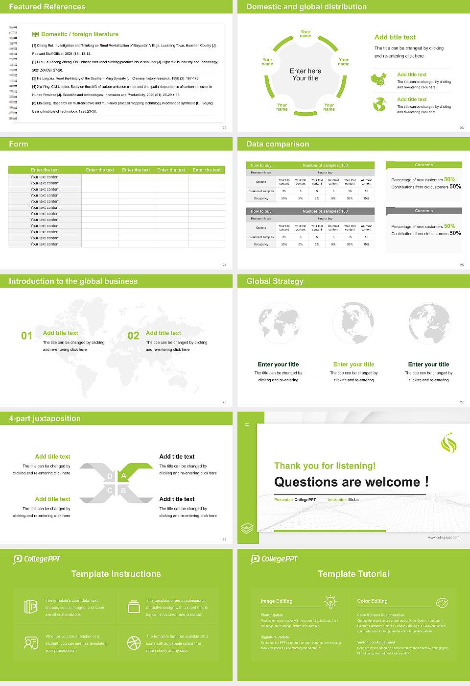Sonoda Women’s University Thesis Proposal/Graduation Defense PPT Template16:9 ratio PPT effect preview image4