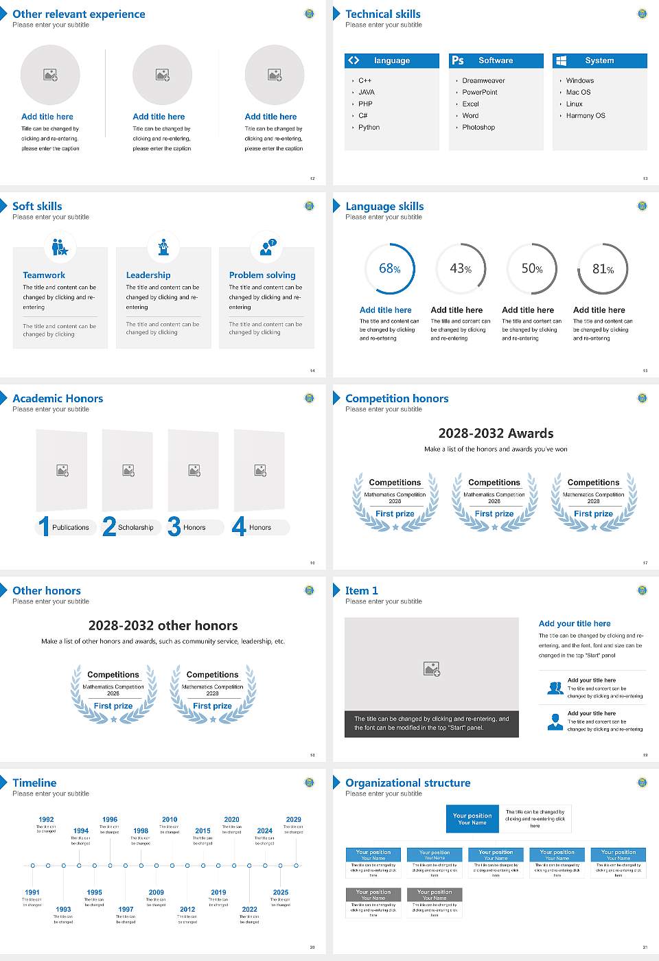 St. Marianna University School of Medicine Resume PPT Template16:9 ratio PPT effect preview image3