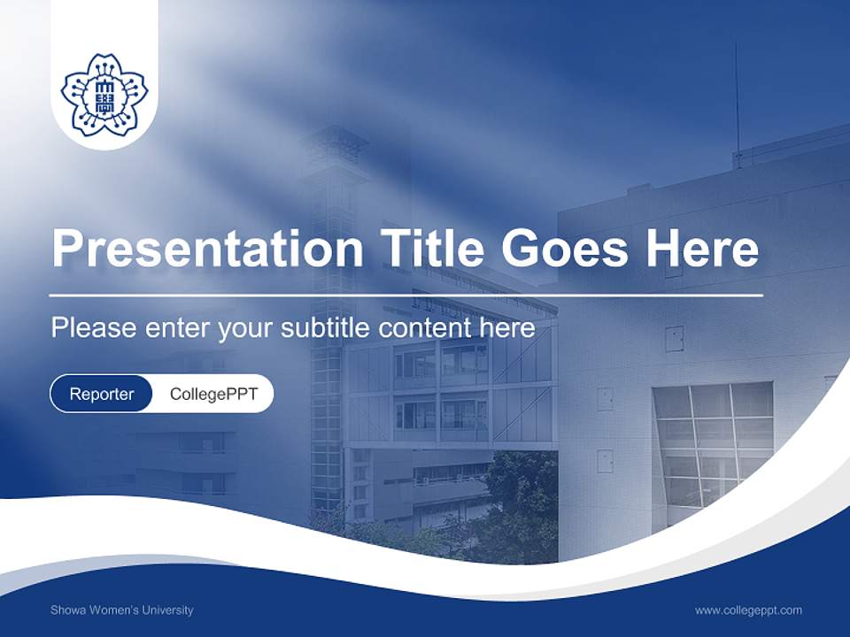 Showa Women’s University Lecture Sharing and Networking Event PPT Template4:3 ratio PPT effect preview image4