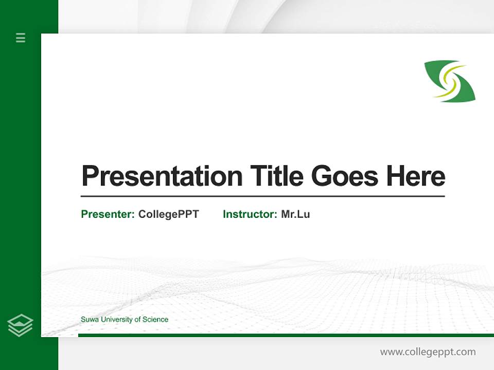 Suwa University of Science Thesis Proposal/Graduation Defense PPT Template4:3 ratio PPT effect preview image5