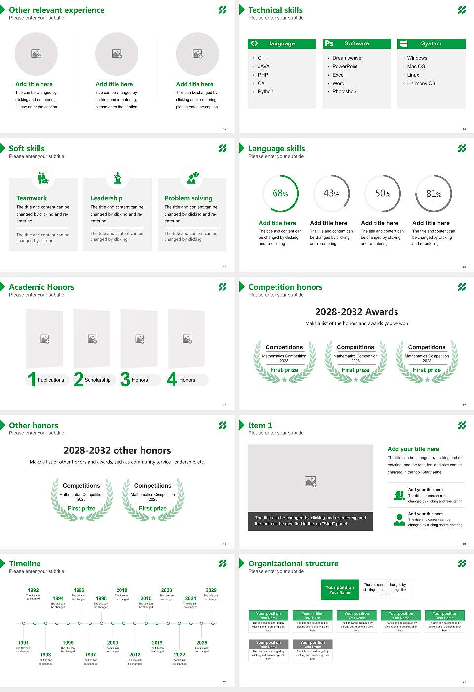 Showa Pharmaceutical University Resume PPT Template16:9 ratio PPT effect preview image3
