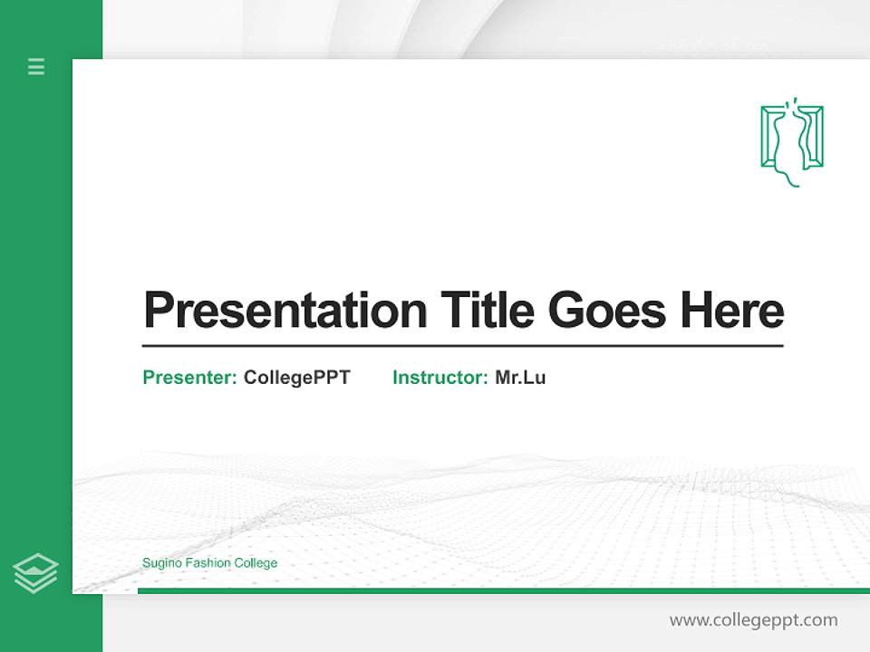 Sugino Fashion College Thesis Proposal/Graduation Defense PPT Template4:3 ratio PPT effect preview image5