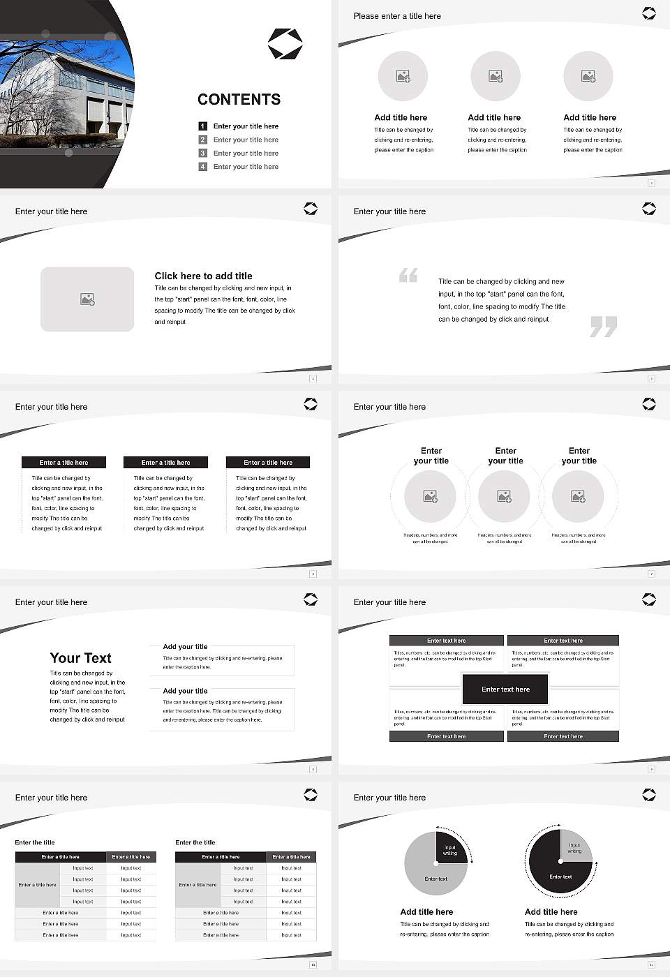 Japan International University Course/Courseware Creation PPT Template16:9 ratio PPT effect preview image2