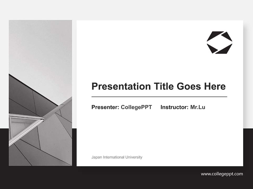 Japan International University General PPT Template4:3 ratio PPT effect preview image6