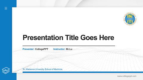 St. Marianna University School of Medicine Thesis Proposal/Graduation Defense PPT Template
