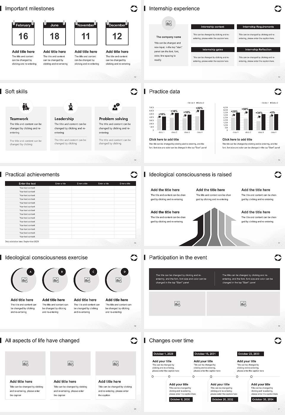 Japan International University National Scholarship Defense PPT Template16:9 ratio PPT effect preview image3