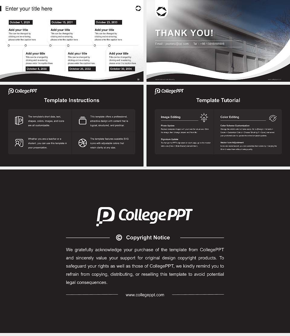 Japan International University Lecture Sharing and Networking Event PPT Template16:9 ratio PPT effect preview image4