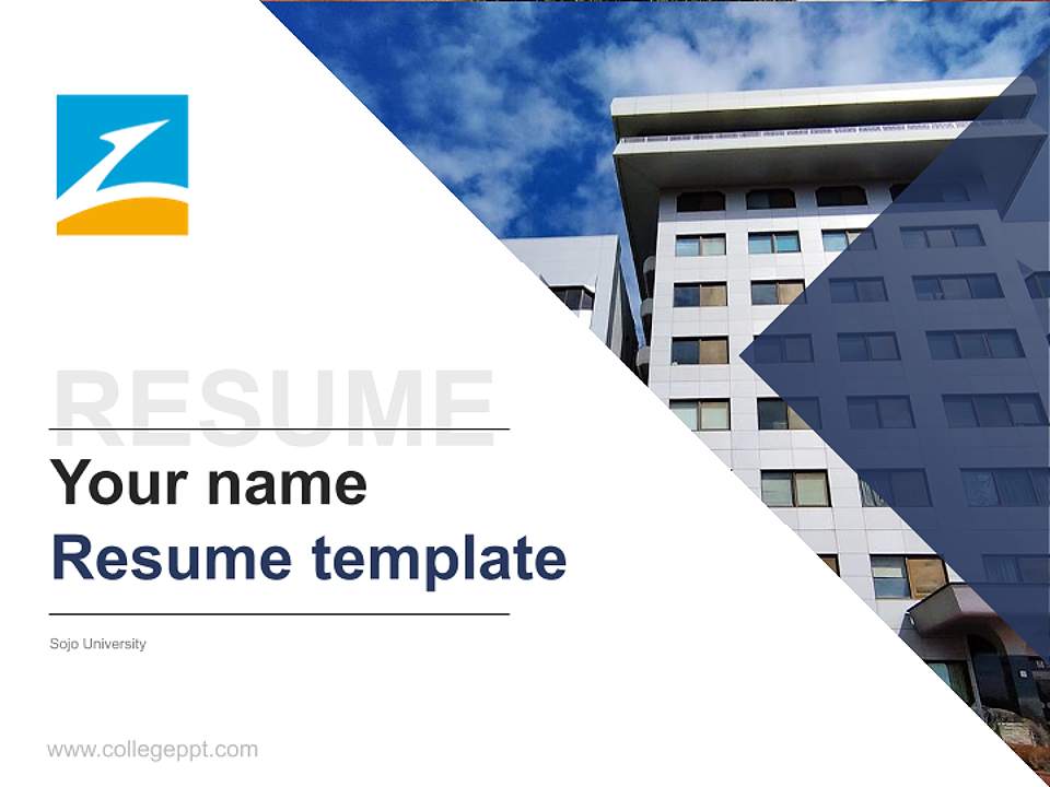 Sojo University Resume PPT Template4:3 ratio PPT effect preview image5
