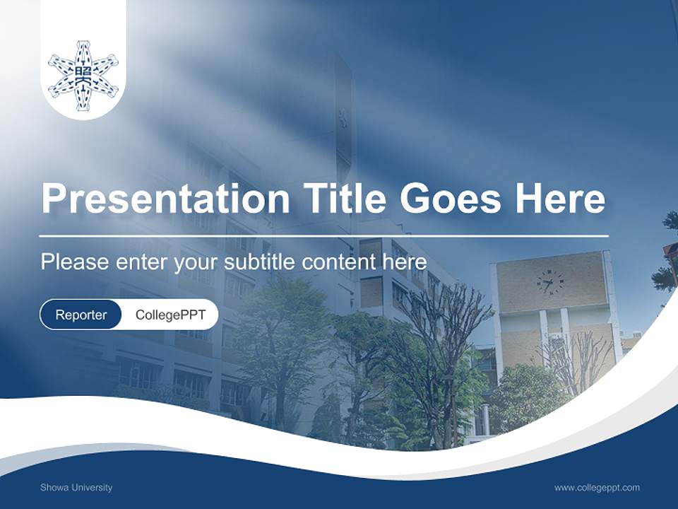 Showa University Lecture Sharing and Networking Event PPT Template4:3 ratio PPT effect preview image4