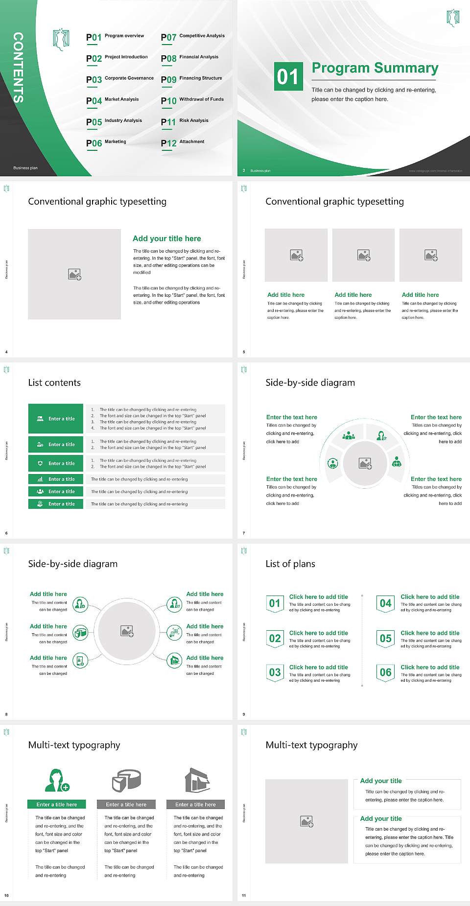 Sugino Fashion College Competition/Entrepreneurship Contest PPT Template4:3 ratio PPT effect preview image2