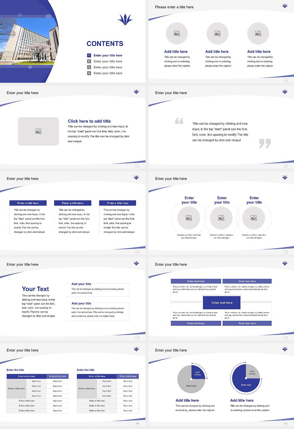 Soka University Course/Courseware Creation PPT Template16:9 ratio PPT effect preview image2