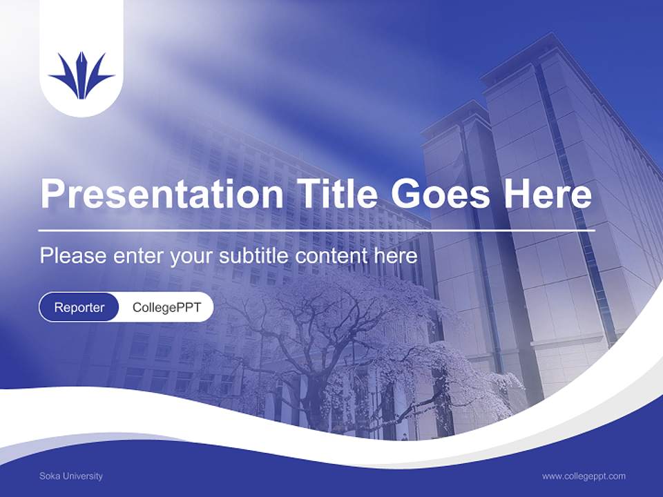Soka University Lecture Sharing and Networking Event PPT Template4:3 ratio PPT effect preview image4