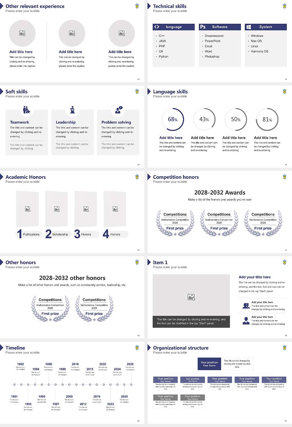 St. Luke’s International University Resume PPT Template16:9 ratio PPT effect preview image3