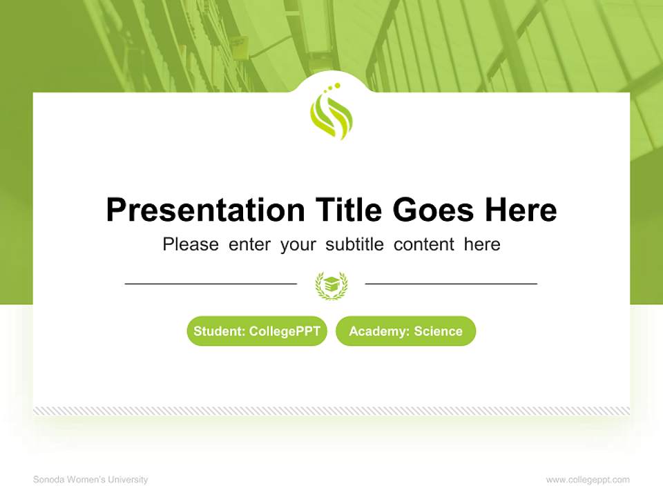 Sonoda Women’s University National Scholarship Defense PPT Template4:3 ratio PPT effect preview image4