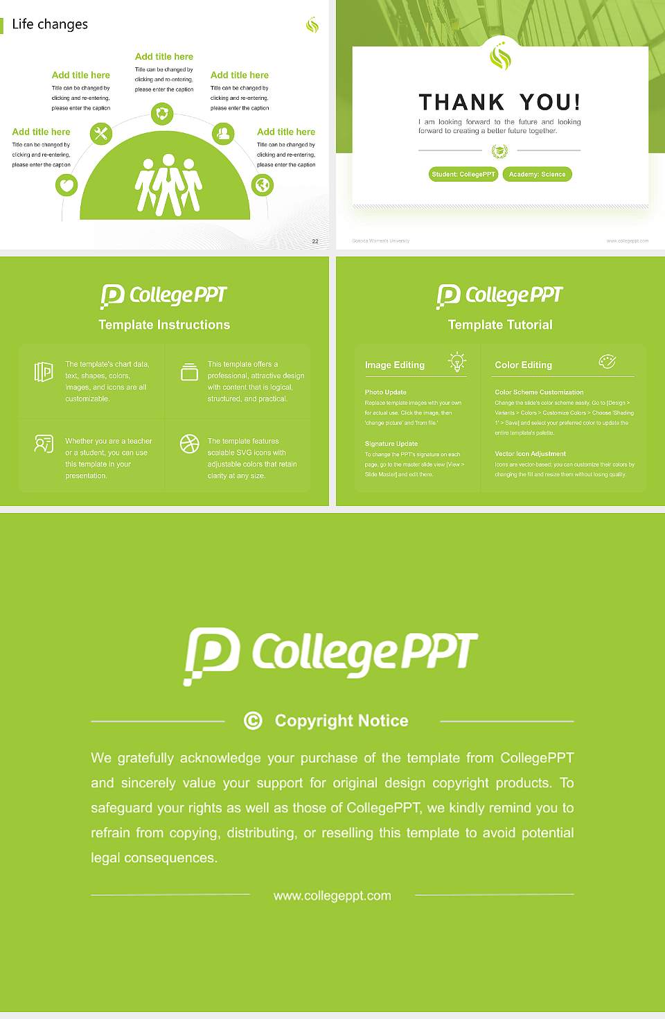 Sonoda Women’s University National Scholarship Defense PPT Template4:3 ratio PPT effect preview image4