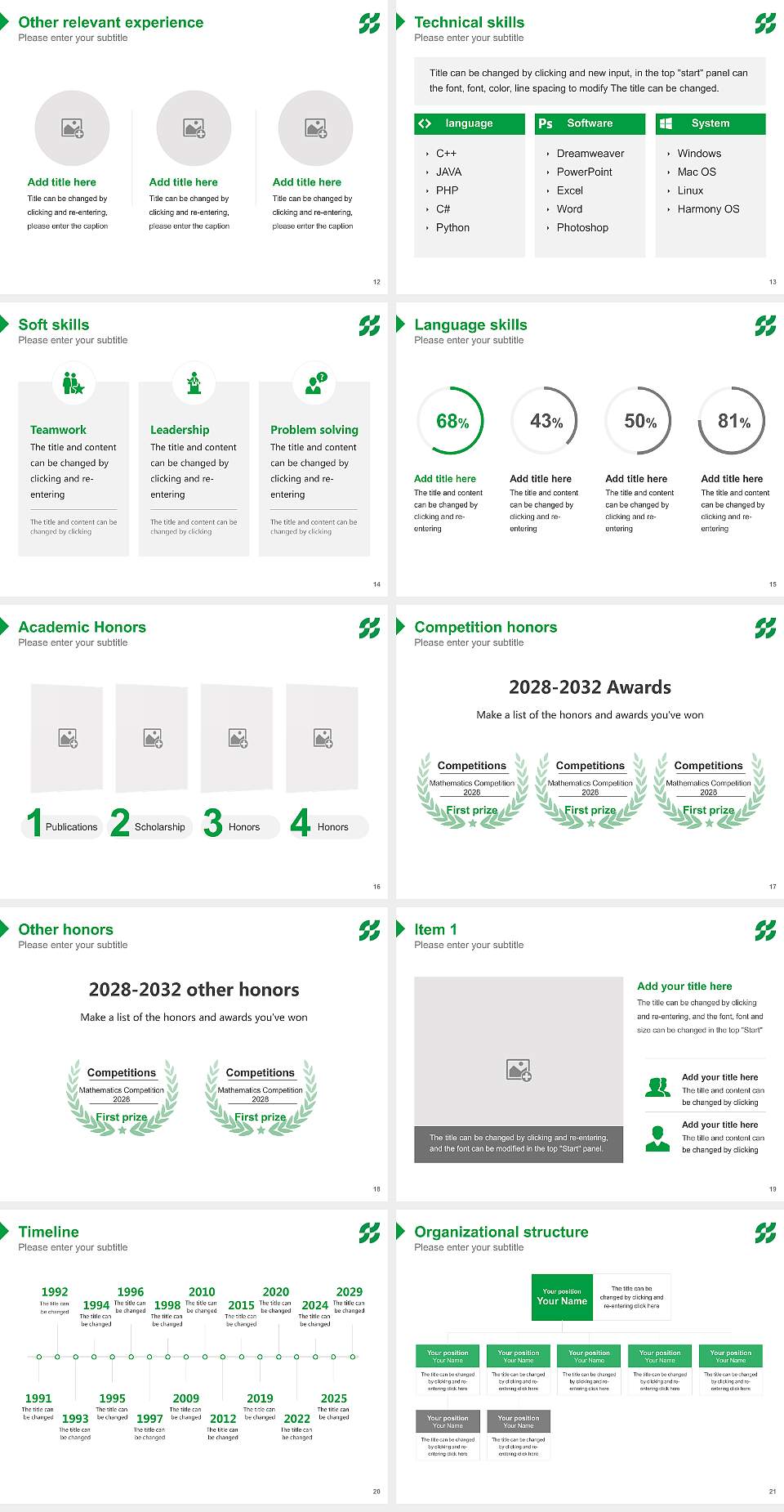 Showa Pharmaceutical University Resume PPT Template4:3 ratio PPT effect preview image3