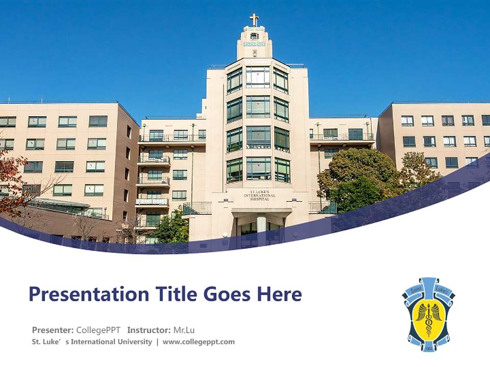 St. Luke’s International University Course/Courseware Creation PPT Template4:3 ratio PPT effect preview image5