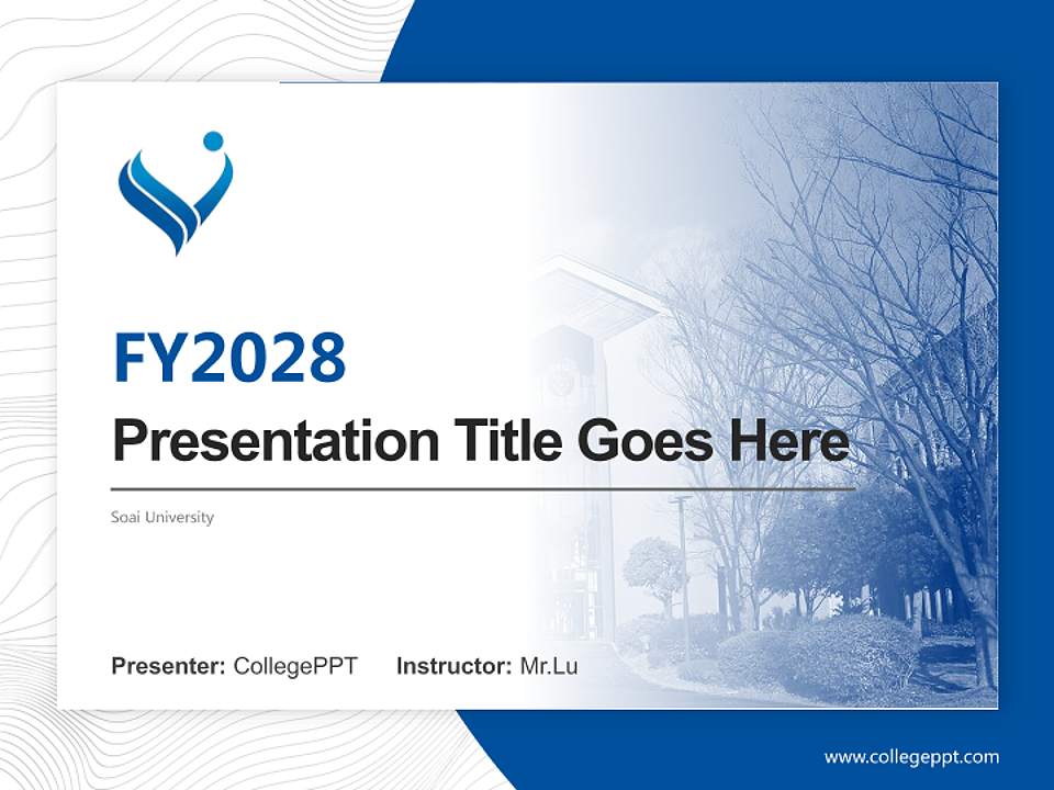 Soai University Academic Presentation/Research Findings Report PPT Template4:3 ratio PPT effect preview image5