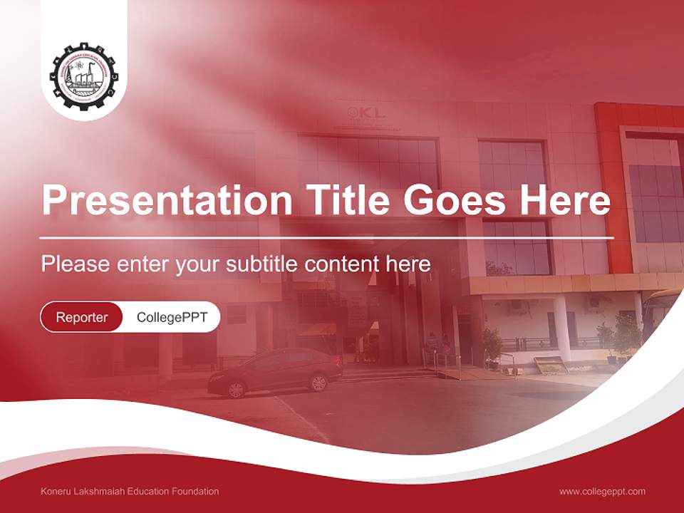 Koneru Lakshmaiah Education Foundation Lecture Sharing and Networking Event PPT Template4:3 ratio PPT effect preview image4