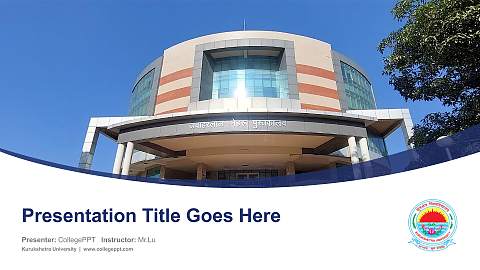 Kurukshetra University Course/Courseware Creation PPT Template