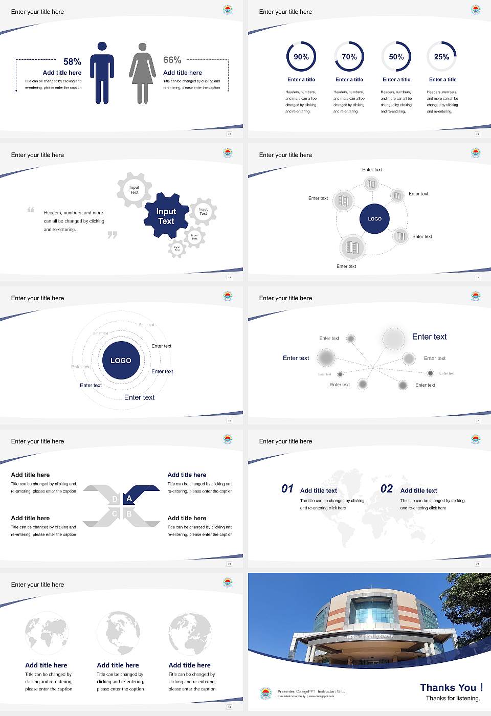 Kurukshetra University Course/Courseware Creation PPT Template16:9 ratio PPT effect preview image4