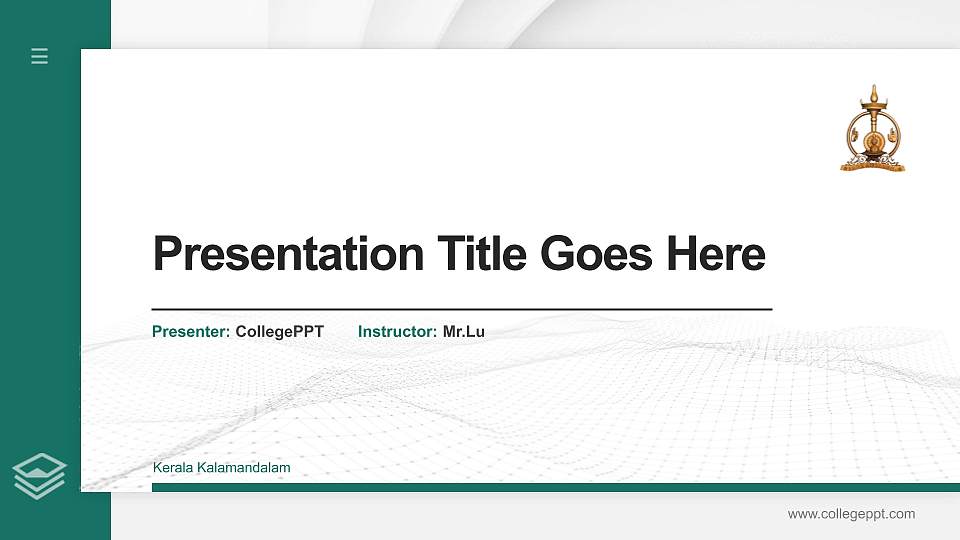 Kerala Kalamandalam Thesis Proposal/Graduation Defense PPT Template16:9 ratio PPT effect preview image
