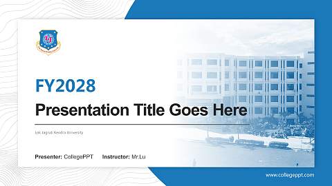 Lok Jagruti Kendra University Academic Presentation/Research Findings Report PPT Template