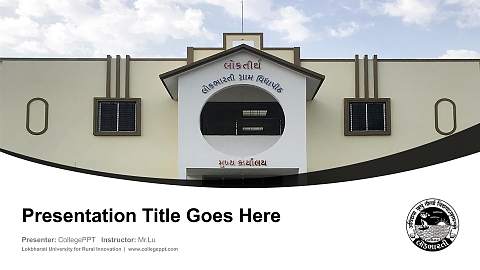 Lokbharati University for Rural Innovation Course/Courseware Creation PPT Template