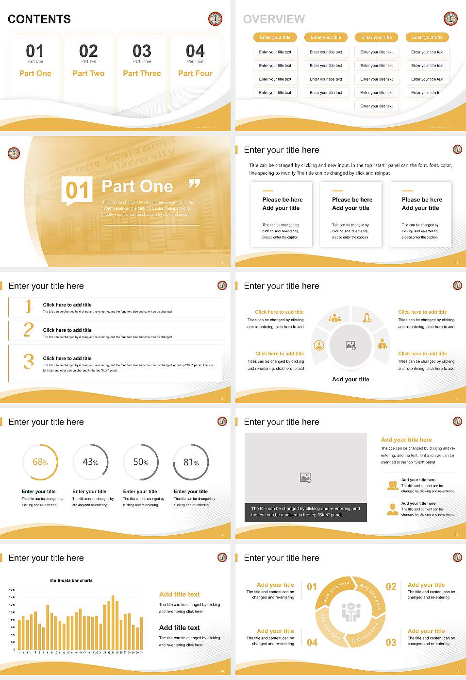 Jodhpur National University Lecture Sharing and Networking Event PPT Template16:9 ratio PPT effect preview image2
