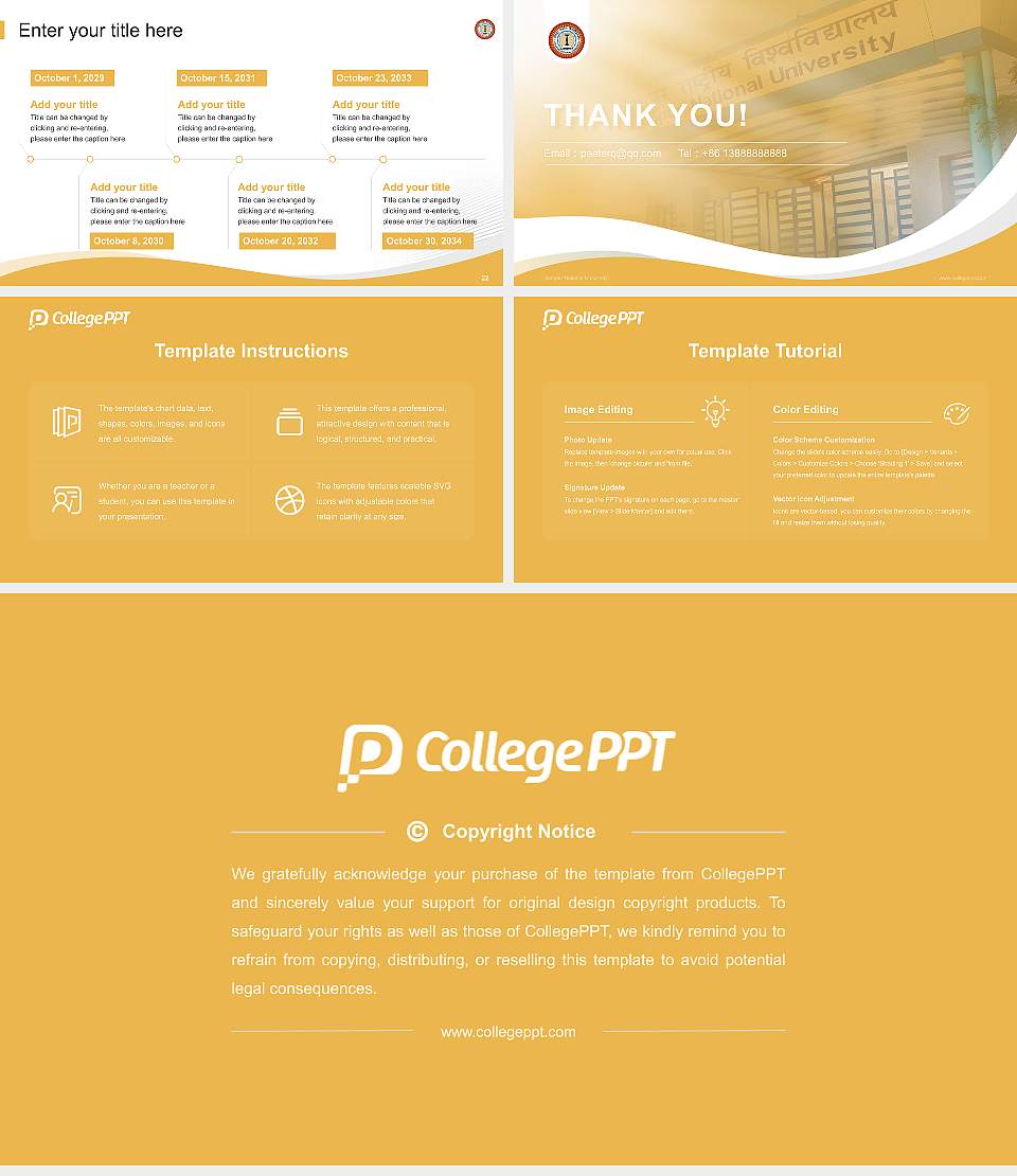 Jodhpur National University Lecture Sharing and Networking Event PPT Template16:9 ratio PPT effect preview image4