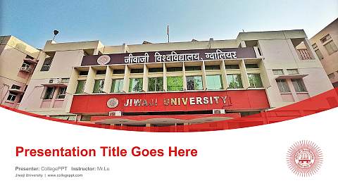 Jiwaji University Course/Courseware Creation PPT Template