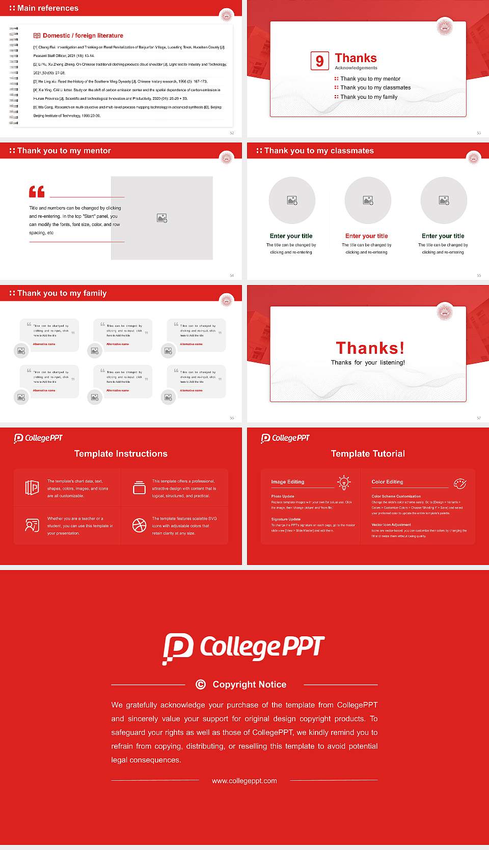Jiwaji University Graduation Thesis Defense PPT Template16:9 ratio PPT effect preview image7