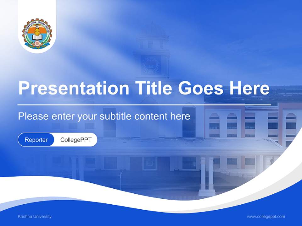 Krishna University Lecture Sharing and Networking Event PPT Template4:3 ratio PPT effect preview image4