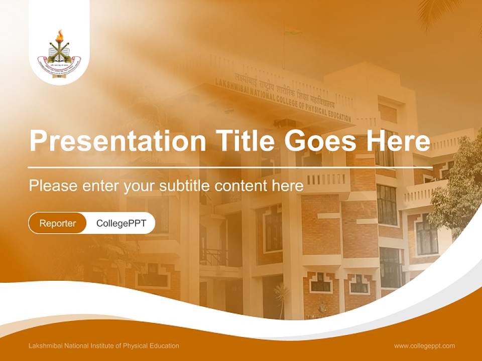 Lakshmibai National Institute of Physical Education Lecture Sharing and Networking Event PPT Template4:3 ratio PPT effect preview image4