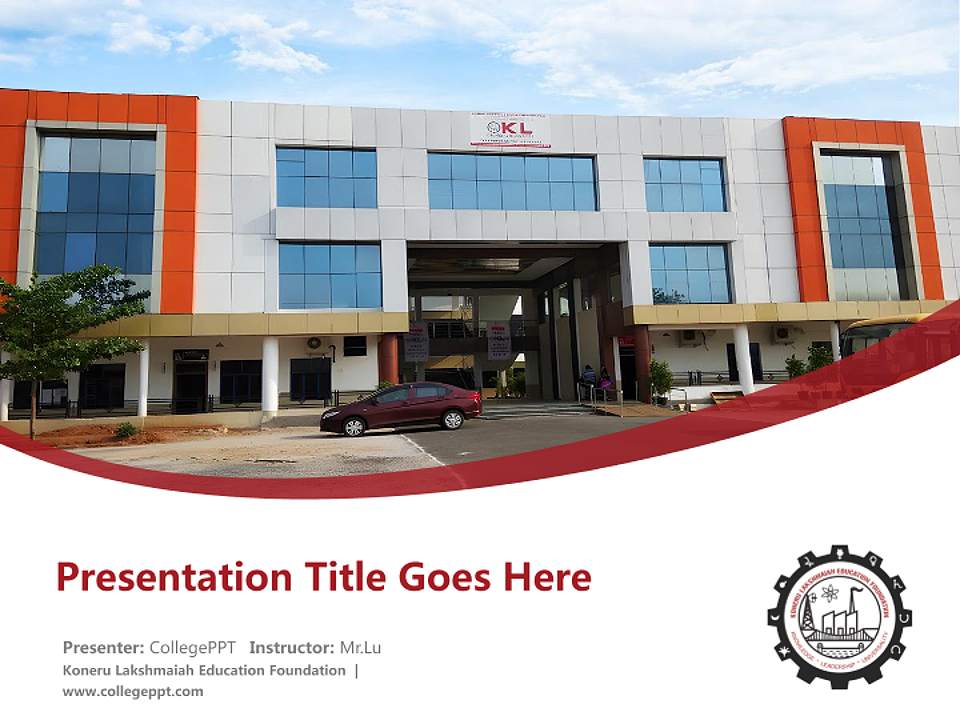 Koneru Lakshmaiah Education Foundation Course/Courseware Creation PPT Template4:3 ratio PPT effect preview image5
