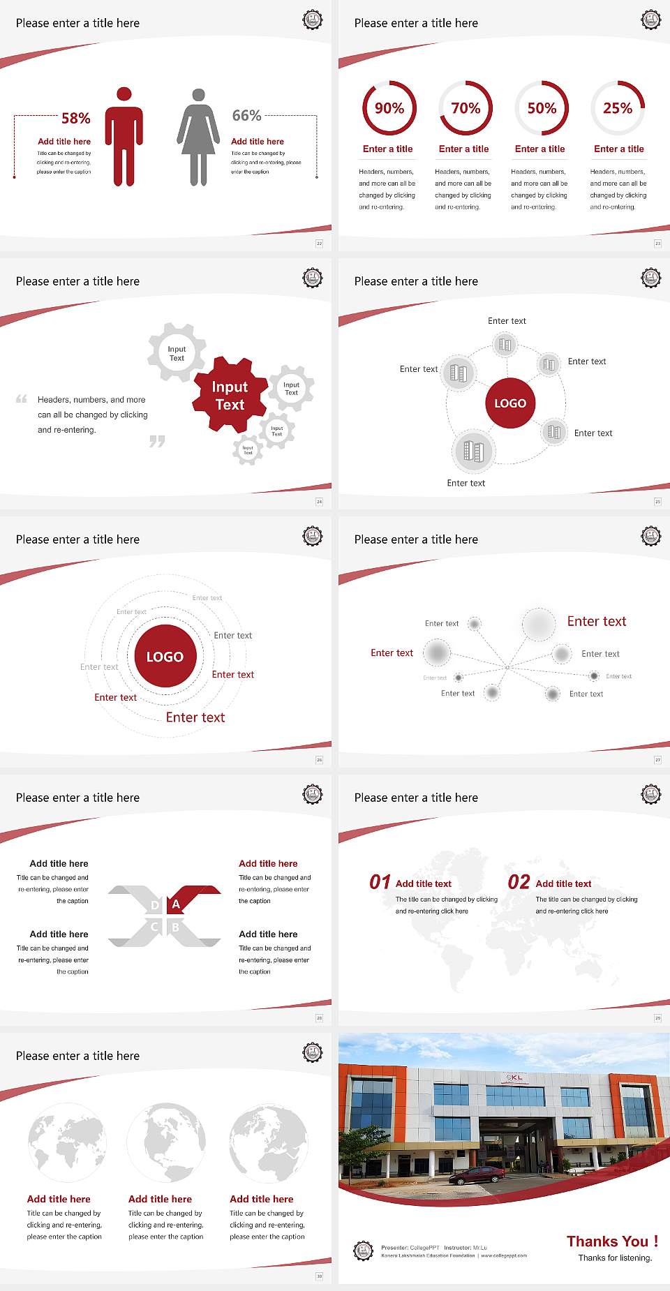 Koneru Lakshmaiah Education Foundation Course/Courseware Creation PPT Template4:3 ratio PPT effect preview image4