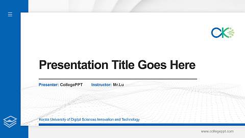 Kerala University of Digital Sciences Innovation and Technology Thesis Proposal/Graduation Defense PPT Template