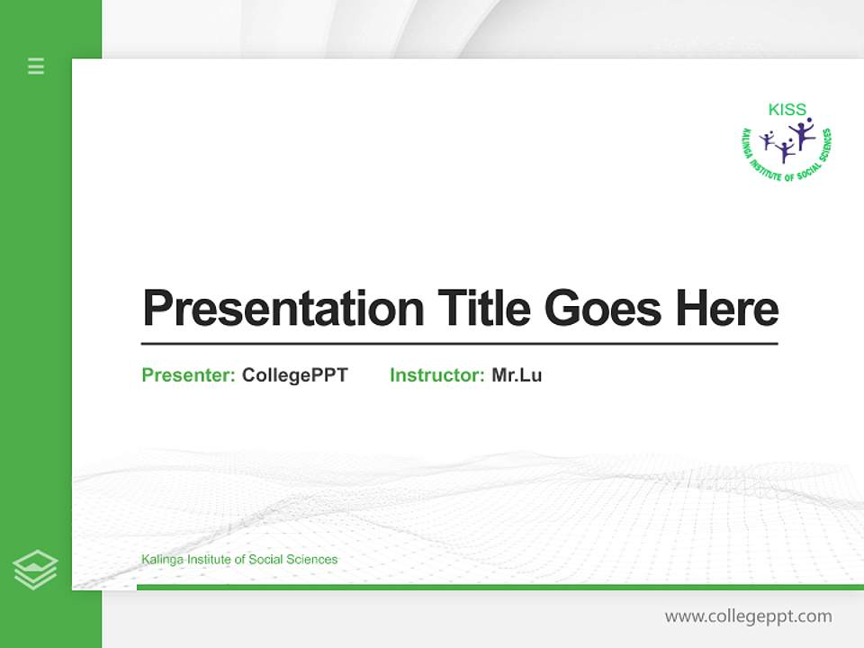 Kalinga Institute of Social Sciences Thesis Proposal/Graduation Defense PPT Template4:3 ratio PPT effect preview image5